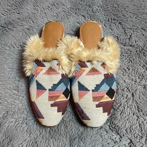 Tribal loafer slippers